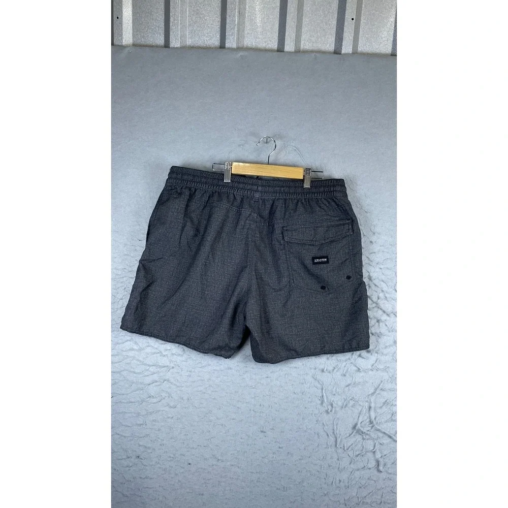 Volcom Board Shorts Mens XL Grey Excellent Heathered Swim Trunks Drawstring